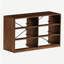 Commode 6 tiroirs avec grands tiroirs en tissu, noyer