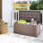 Yardgrace 150 Gallons Water Resistant Resin Lockable Deck Box-121432500