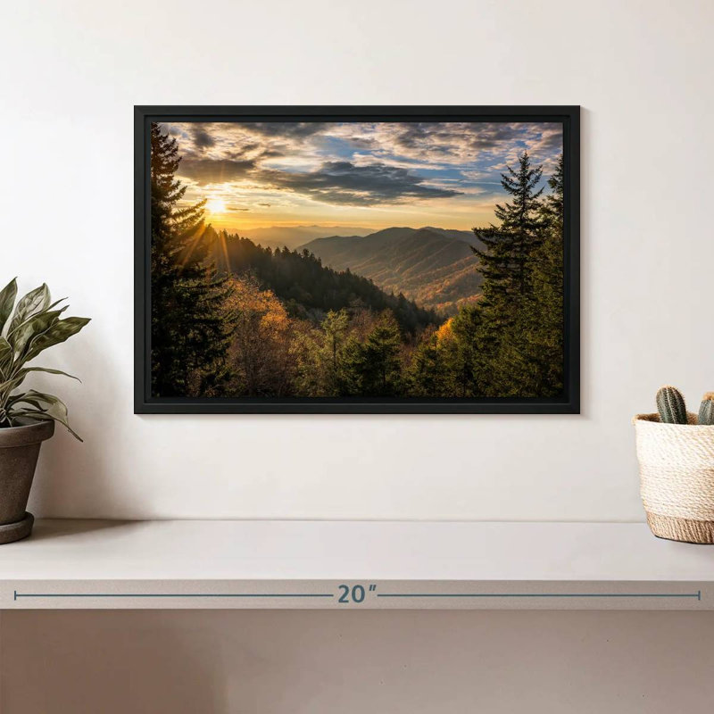 Alvord Sunrise In Smoky Mountains, 9" H x 13" W