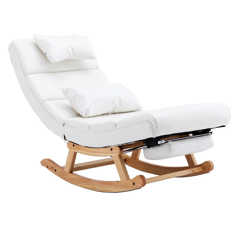 Chaise berçante Emberto, Blanc