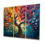 Yacine - Arbre de vie, ensemble de décorations murales en toile-107192078-107192080