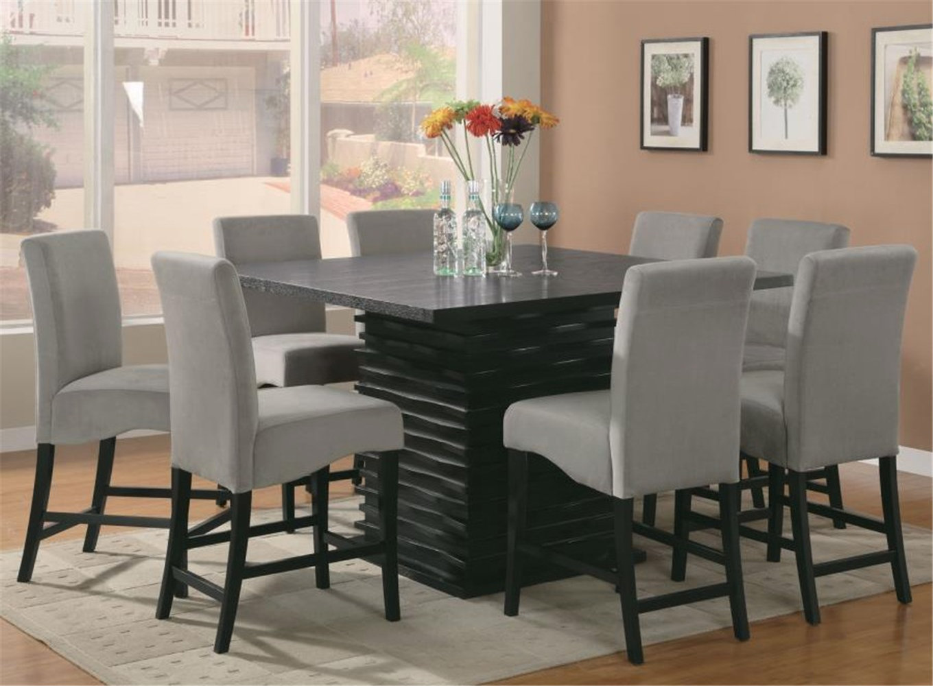 Counter Plus Dining 9 Piece Counter Height Dining Room Sets