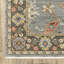 Tapis oriental gris en laine tissé à la machine Macqueen-93833787