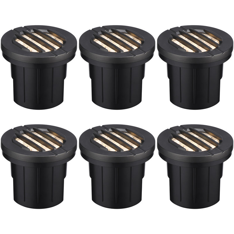 LED Landscape In Ground Outdoor, Low Voltage Ultra Bright, IP67 Waterproof, Black