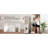 360° Rotating 66"X17.8" Multifunctional Full Length Mirror With Hook Storage Rack Coat Rack With Mirror Solid Wood Floor Mirror Bedroom Living Room Cloakroom Space Saving (White)-740505963
