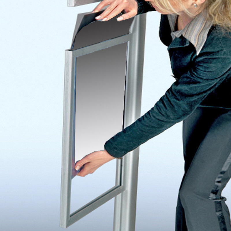 Cadre coulissant double face l 22 po x H 28 po pour présentoir Sky Tower
