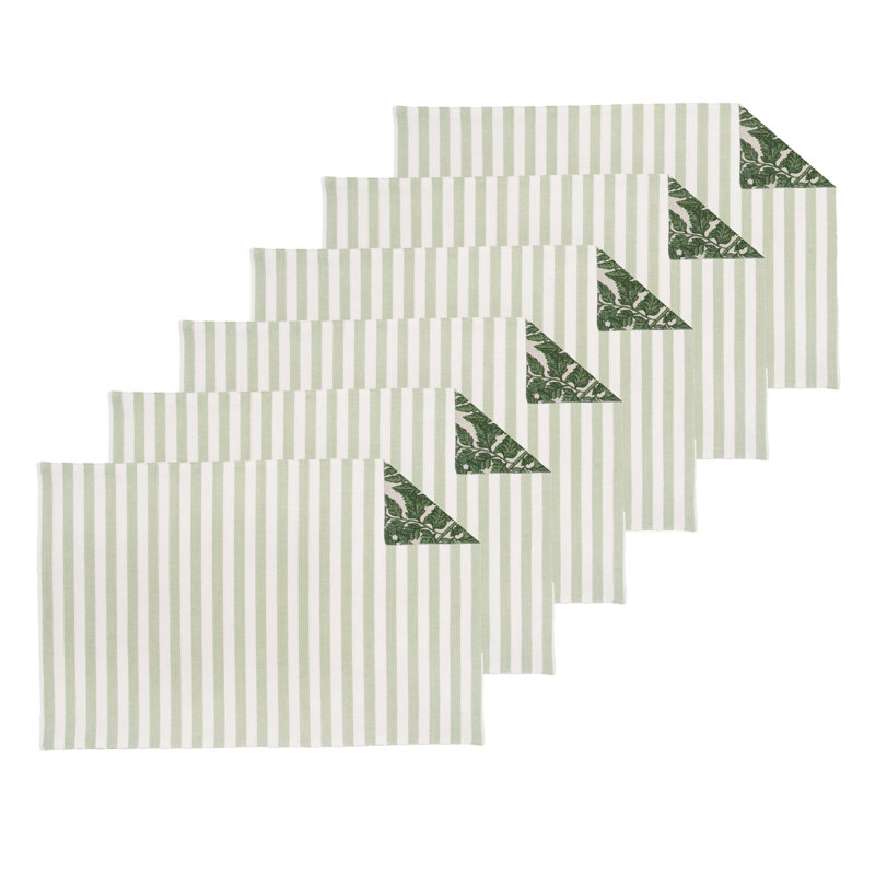 Ensemble de 6 napperons Botanical Forest