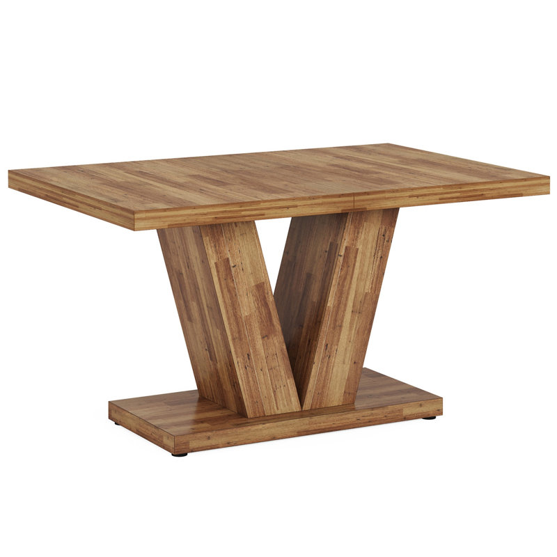 Table de salle à manger 47,24 po noyer brun