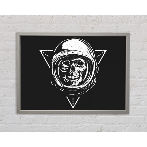 Bright Star Spaceman Skull - Single Picture Frame Print on Canvas ...