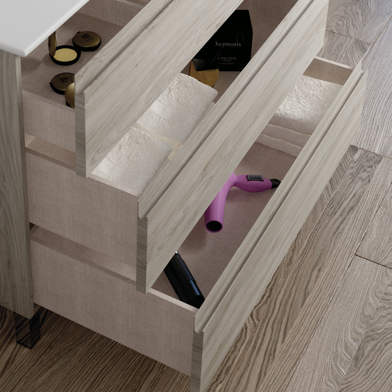 Base de meuble-lavabo simple Costa 40 seulement, Pin