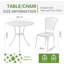 Ensemble de 2 bistro de patio, aluminium coulé, ensemble d'extérieur avec trou pour parasol, ensemble de table et de chaises 3 pièces, ensemble de bistro pour cour / jardin / pelouse, blanc
