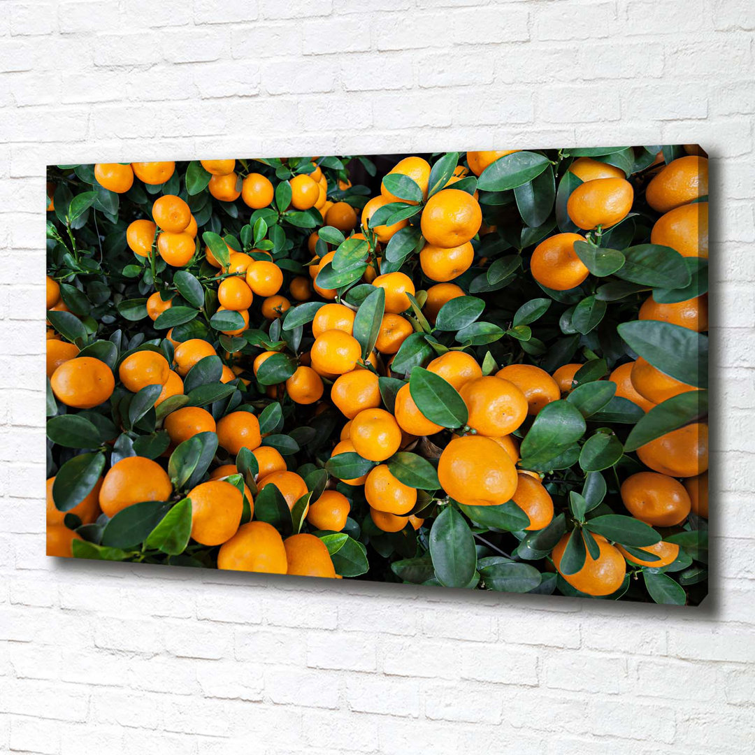 Mandarinen - Kunstdrucke auf Leinwand - Wrapped Canvas