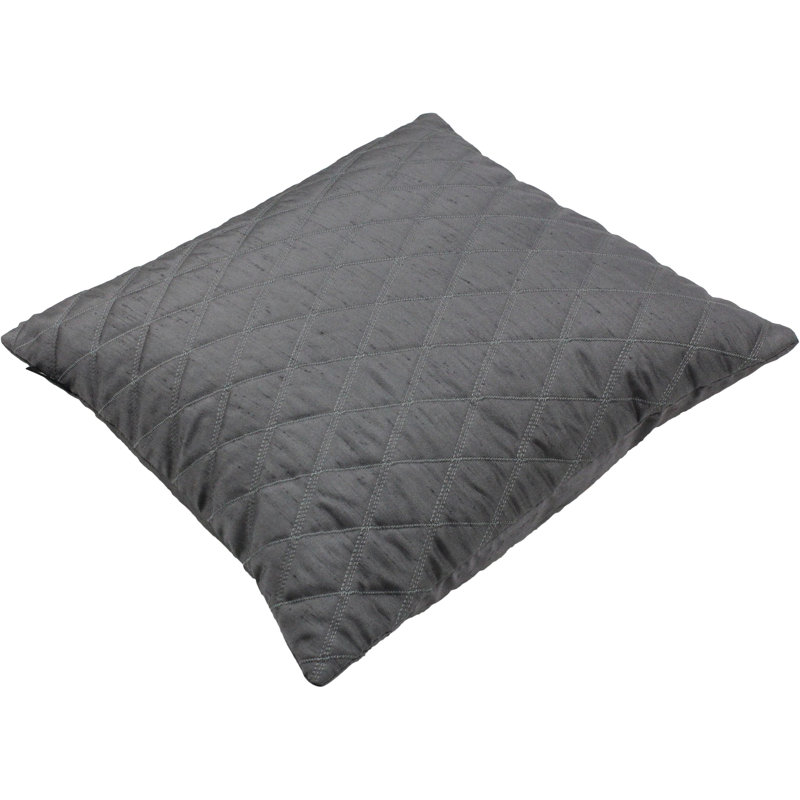 Bloxom Square Throw Cushion, 60 x 60cm, Charcoal Grey