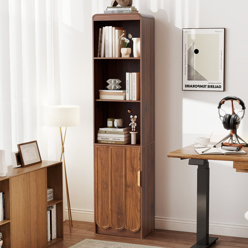 Armoire de salle de bain autoportante, Noyer