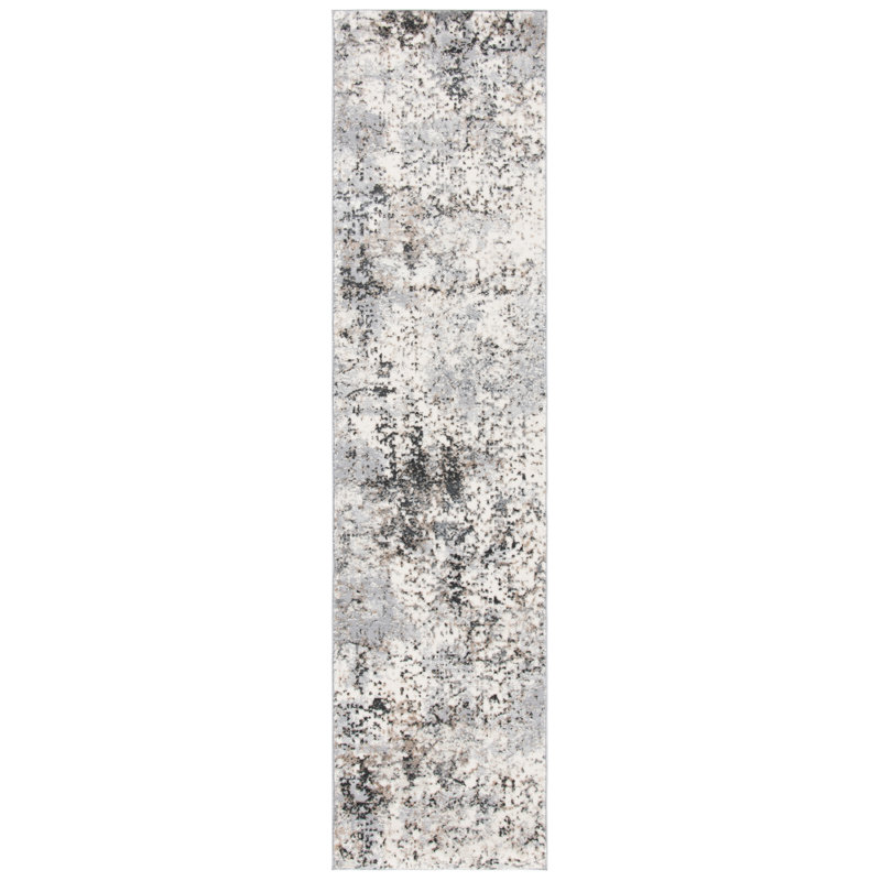 Tapis abstrait Lagoon Performance, Tapis de couloir 2 pi 2 po x 8 pi