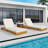 Vane Patio Acacia Wood Chaise Lounge With Adjustable Backrest & Cushion-1920831248-1926830839