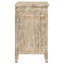 Kenzie Distressed White 3-Drawer Wood Mandala Cabinet