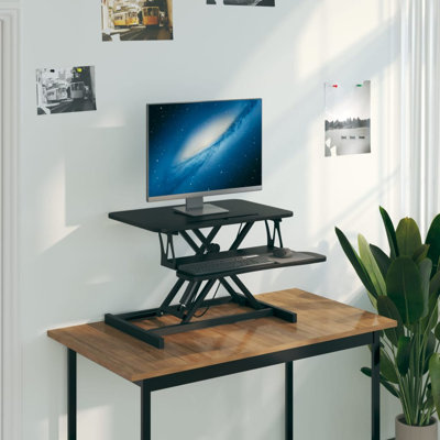 Adjustable Metal Base Standing Desk Converter