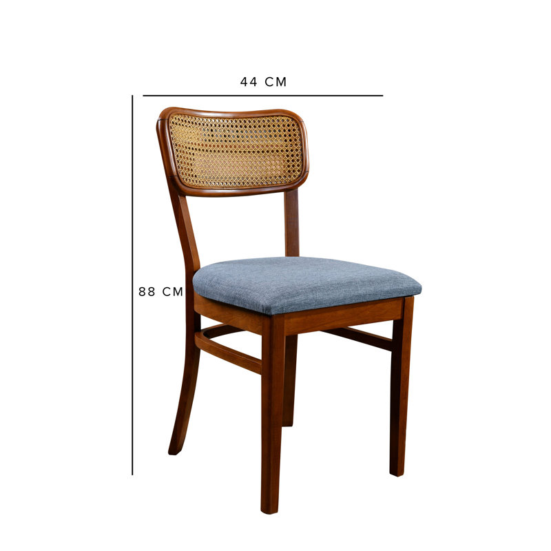 Ensemble repas 4 personnes Notchietown, Bleu / brun