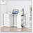 47" Modern Home Office Computer Desk Bookcase Combo Writing Table Workstation with 3 Drawer