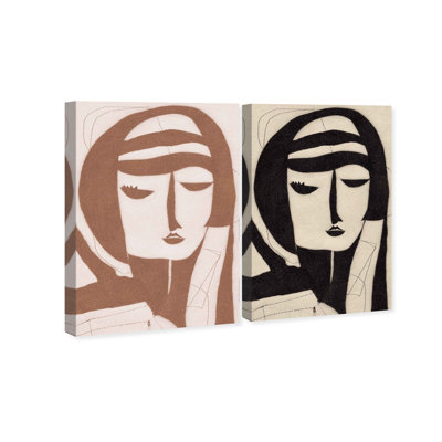 Magritte - ensemble de 2 impressions sur toile tendue