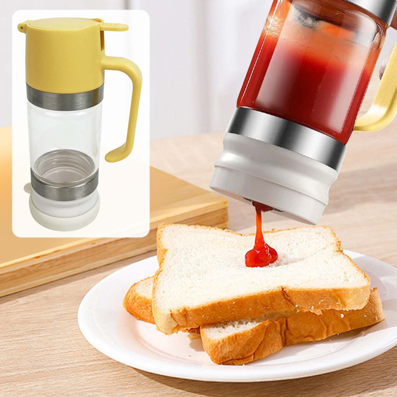 Distributeur de gouttes d'eau en verre à haute teneur en borosilicate, Jaune