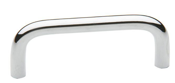 (Paquet de 5) Poignée en métal de 3 1/2 po - Chrome poli