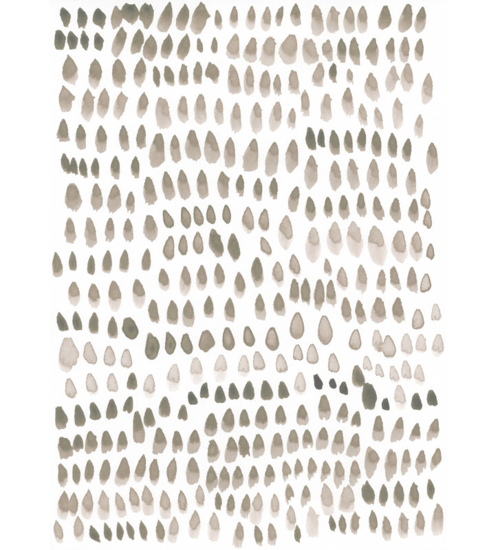 "Abstract in Dots", art mural texturé encadré, Blanc, H 14 po x l 10 po