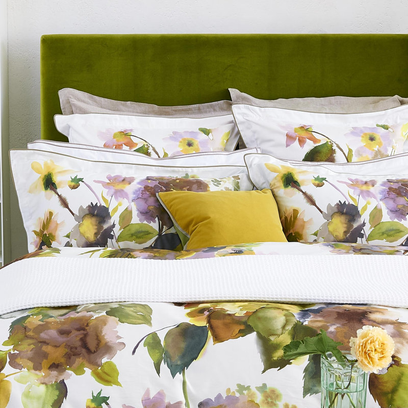 Palace Flower Birch Duvet Cover, Queen Duvet Cover