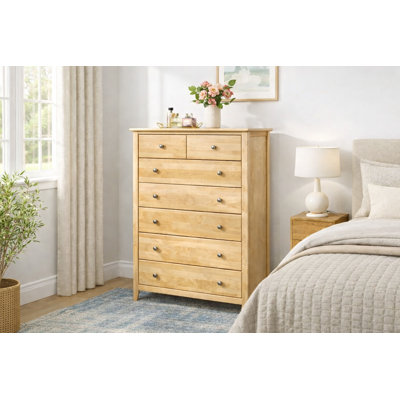Fitz Birch Solid Wood 35 " W 6 - Drawer Dresser
