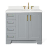 37 IN.  Single Bathroom Vanity