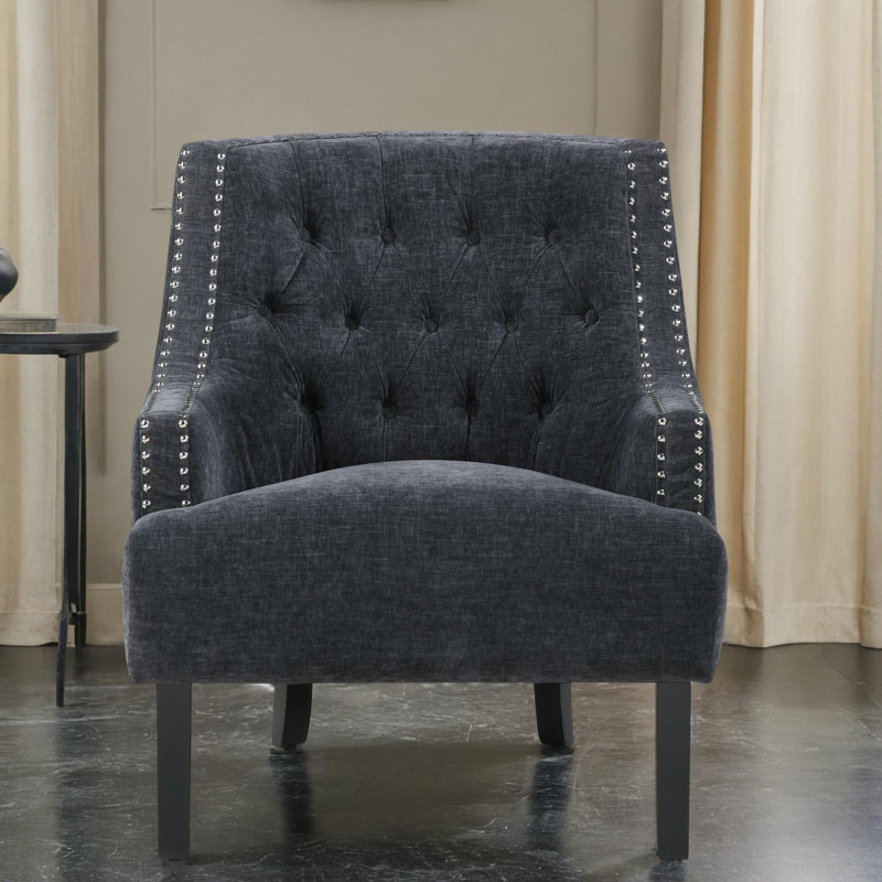  Chaise d'appoint 28 po Bania, Chenille noir