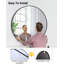 Miroir rond de 18 pouces pour le mur, miroir circulaire en métal doré, miroir de salle de bain rond pour la décoration murale-87359803