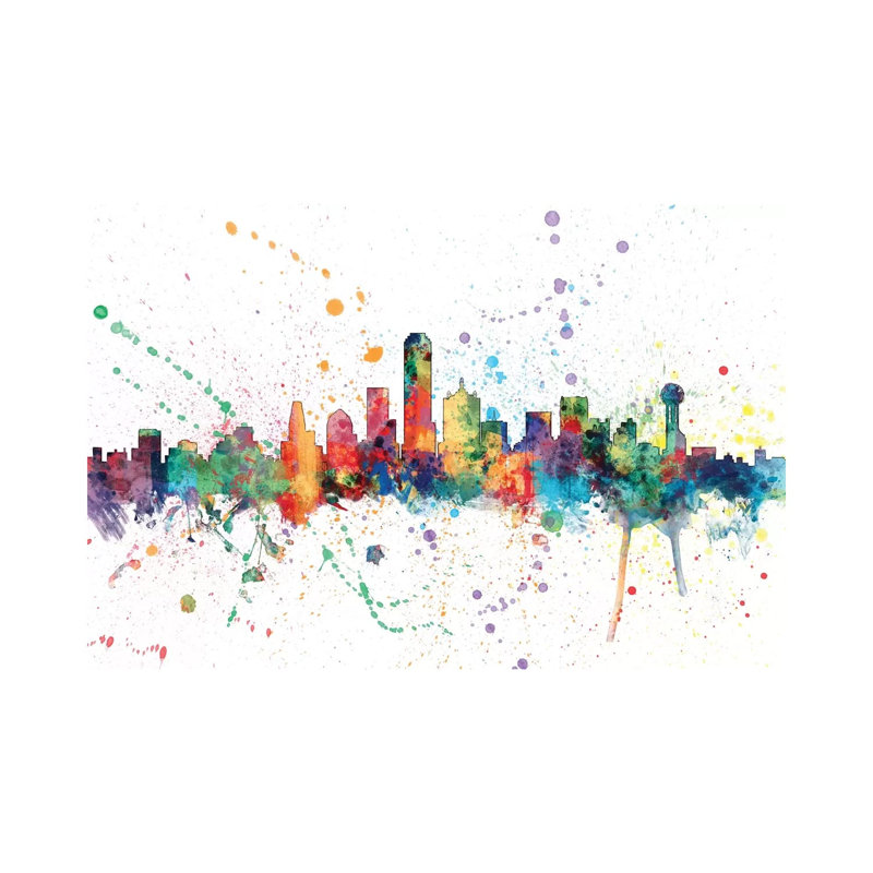 Dallas, Texas, USA by Michael Tompsett - Gallery-Wrapped Canvas Giclée on Canvas, Canvas, 20.32 cm H x 30.48 cm W