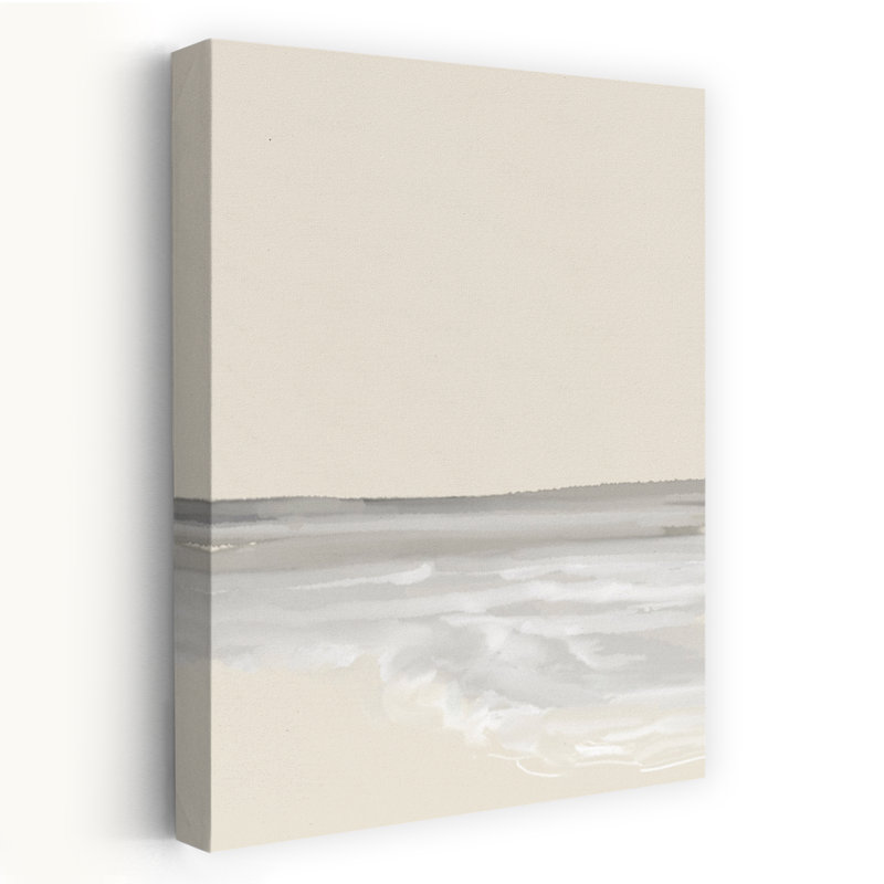 Art contemporain, art contemporain côtier minimaliste abstrait, H 48 po x l 32 po
