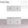 Cabinet 63'' W x 55.1'' H White Medium Density Fiberboard (MDF) Kitchen Cabinet Set Ready-to-Assemble