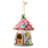 9"H Garden Resin Birdhouse with Roof,Pink-1527552626