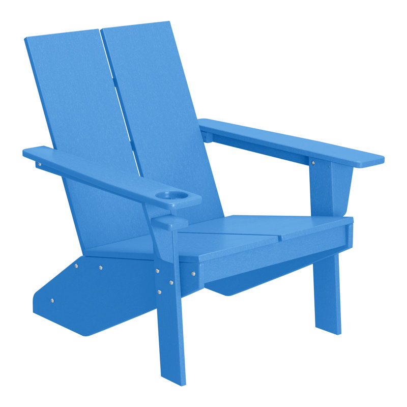 Modern Poly Adirondack Chair, Pacific Blue