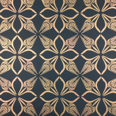 Freda Floral Metallic Wallpaper Roll