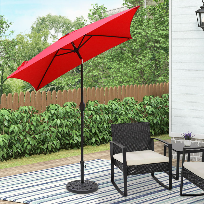 Parasol de marché Boligee, Rouge
