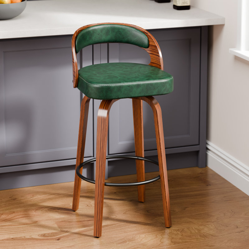 Tabourets de bar pivotants 29,2 po, Vert, 1