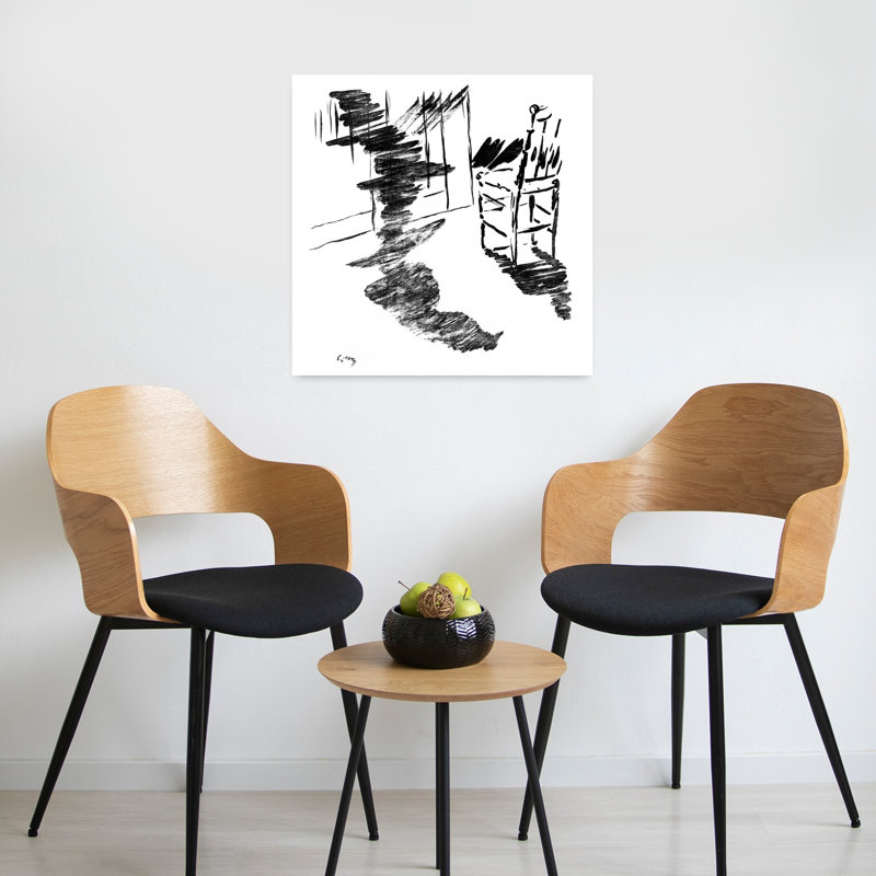 The Raven Classic Minimalist Abstract Wall Art Print by Edouard Manet - Wrapped Canvas Print, 60.96cm H x 60.96cm W