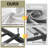 Upholstered Bed Frame with 4 Large Drawers,RGB LED Lights, Adjustable Headboard, Easy to Assemble-904573888-904573894
