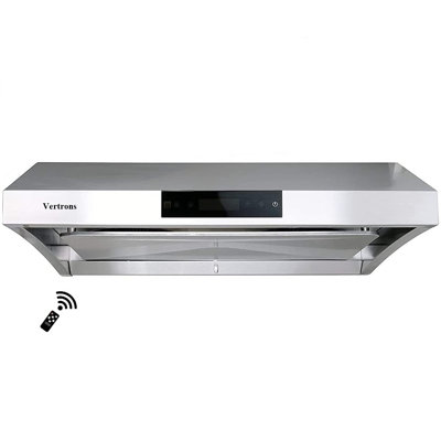 Hotte sous un meuble à conduit 29,75 "850 CFM avec télécommande en acier inoxydable incluse