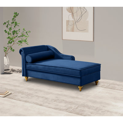 Garrad Velvet Chaise Lounge
