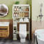 Rangement au-dessus de la toilette-1097604733