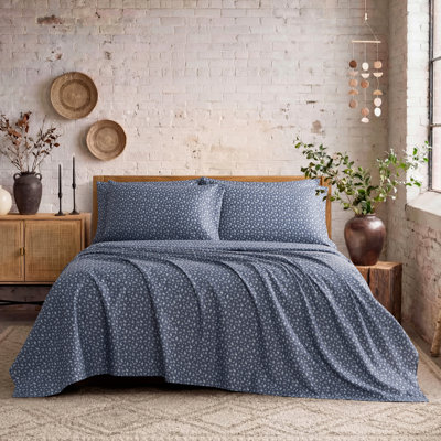 French Connection Printed Microfiber Sheet Set with Extra Pillowcases