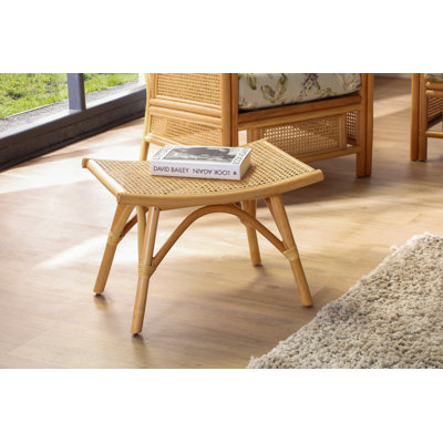 55cm Wide Floral Footstool Ottoman