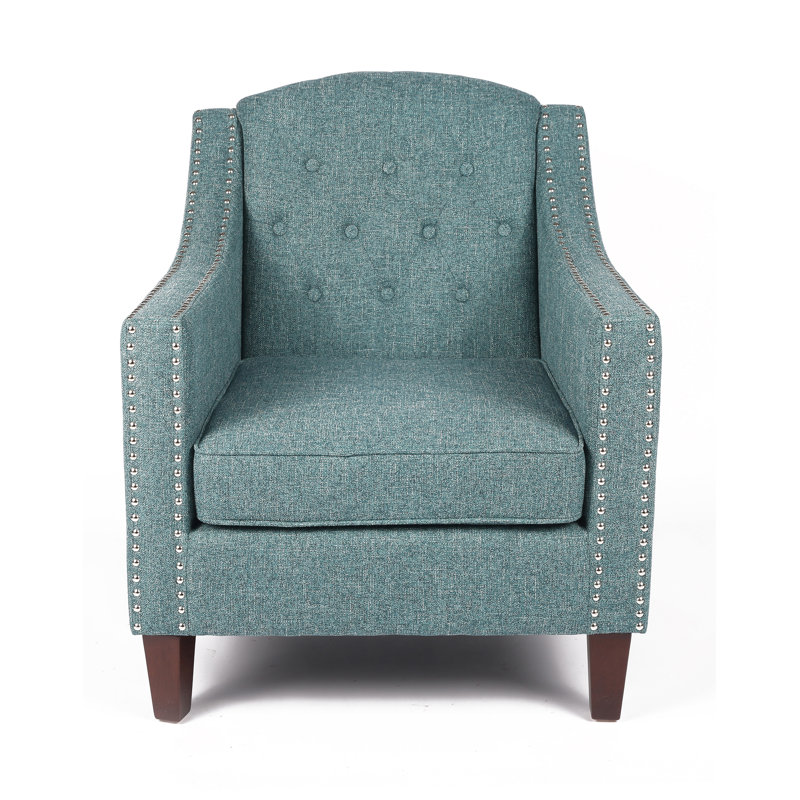 Fauteuil capitonné de 70,99 cm de large Marita, Bleu