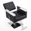  Fauteuil de coiffeur inclinable hydraulique pivotant de 25,6 po de largeur, similicuir-449037926